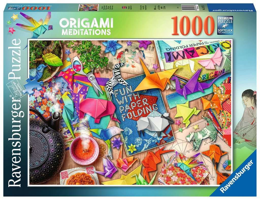 Puzzle 1000 piezas -Meditación y Origami- Ravensburger