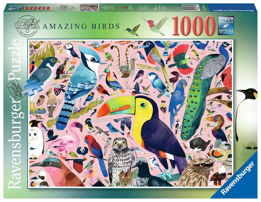 Puzzle 1000 piezas -Pájaros Increibles- Ravensburger