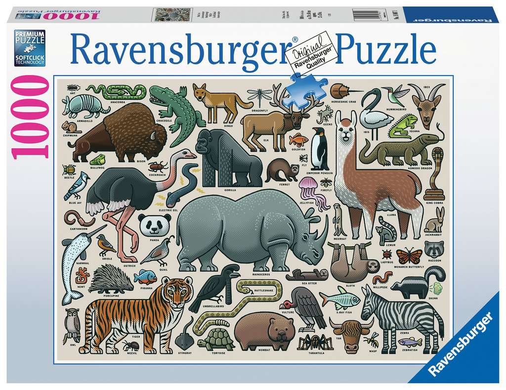 Puzzle 1000 piezas -Animales Salvajes- Ravensburger