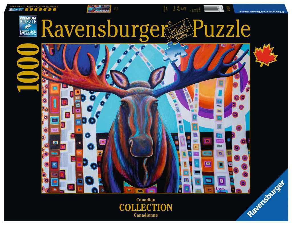 Puzzle 1000 piezas -Winter Moose- Ravensburger