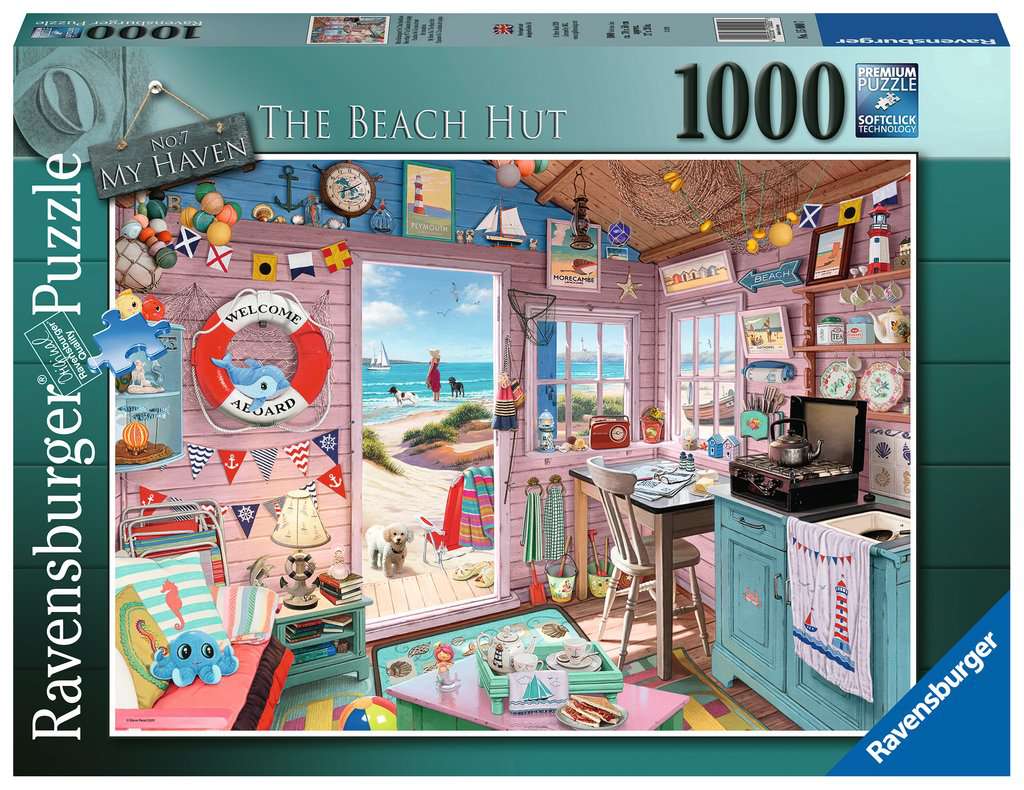 Puzzle 1000 piezas -La Cabaña de la Playa- Ravensburger