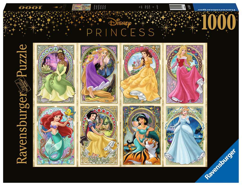Puzzle 1000 piezas -Princesas Art Nouveau- Ravensburger
