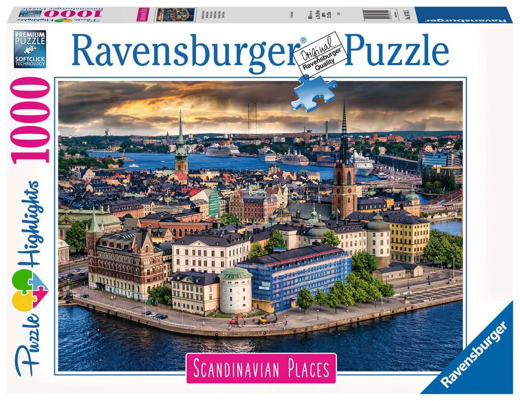Puzzle 1000 piezas -Copenhague, Dinamarca- Ravensburger