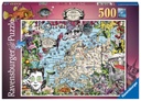 Puzzle 500 piezas -Mapa Europa: Circo Peculiar- Ravensburger