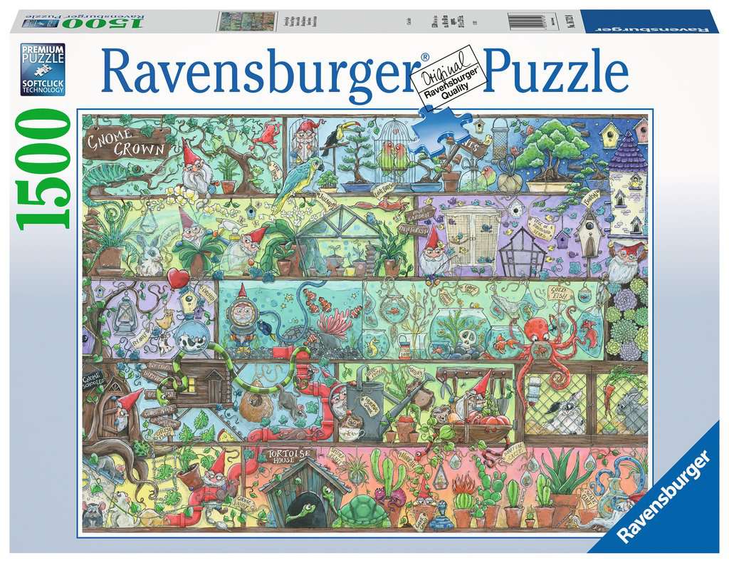 Puzzle 1500 piezas -Gnomo en el Estanque- Ravensburger