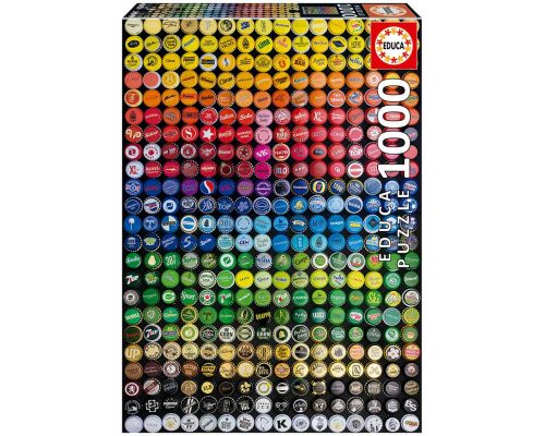 Puzzle 1000 piezas. -Collage de Chapas- Educa