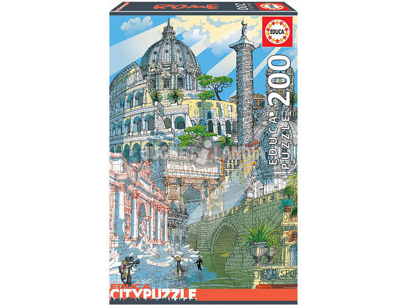 Puzzle 200 piezas -Roma CityPuzzle- Educa