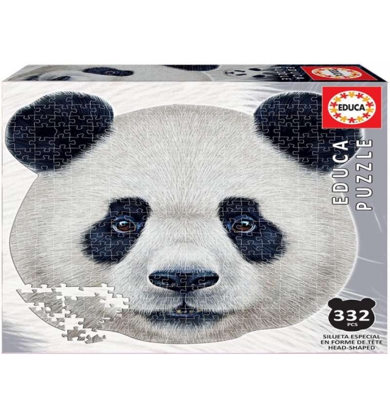 Puzzle 353 piezas Animal Face Shaped -Oso Panda- Educa