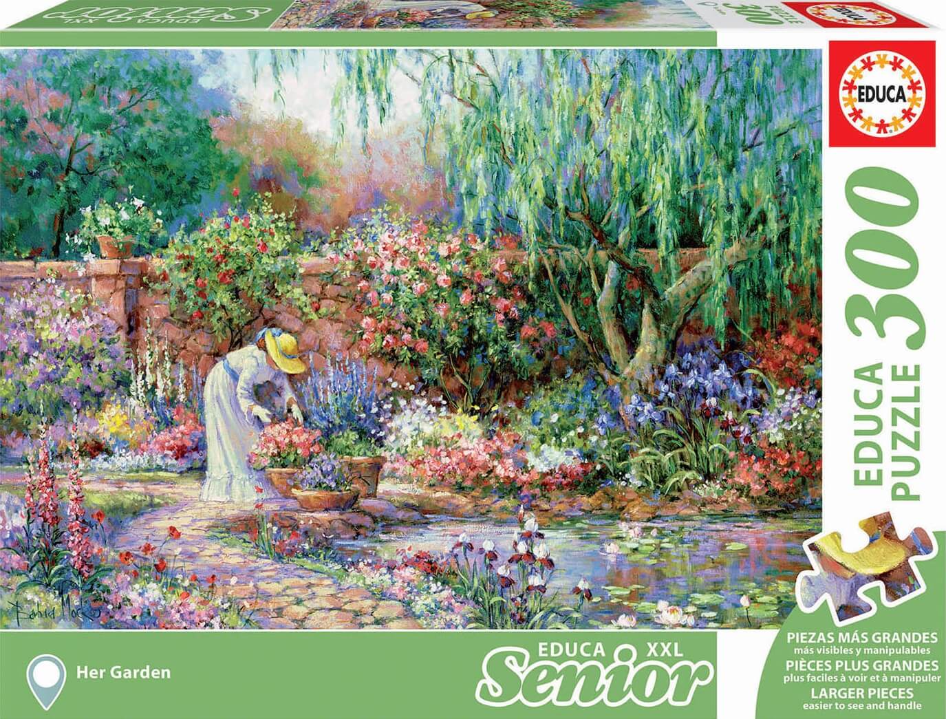 Puzzle 300 piezas XXL Senior -Su Jardín- Educa