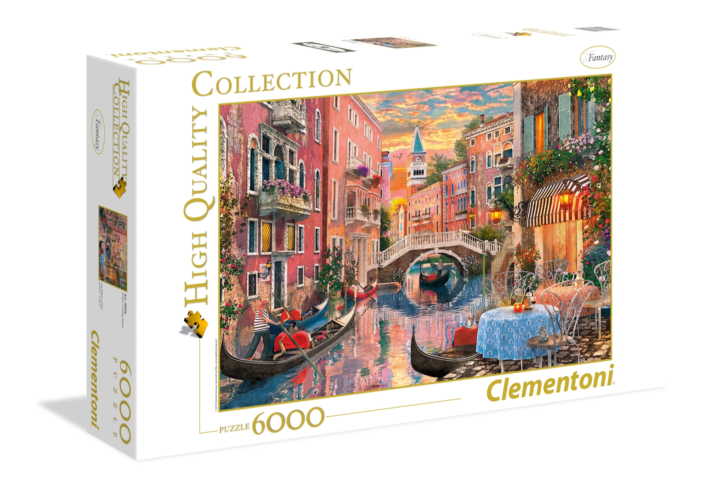 Puzzle 6000 piezas -Atardecer en Venecia- Clementoni