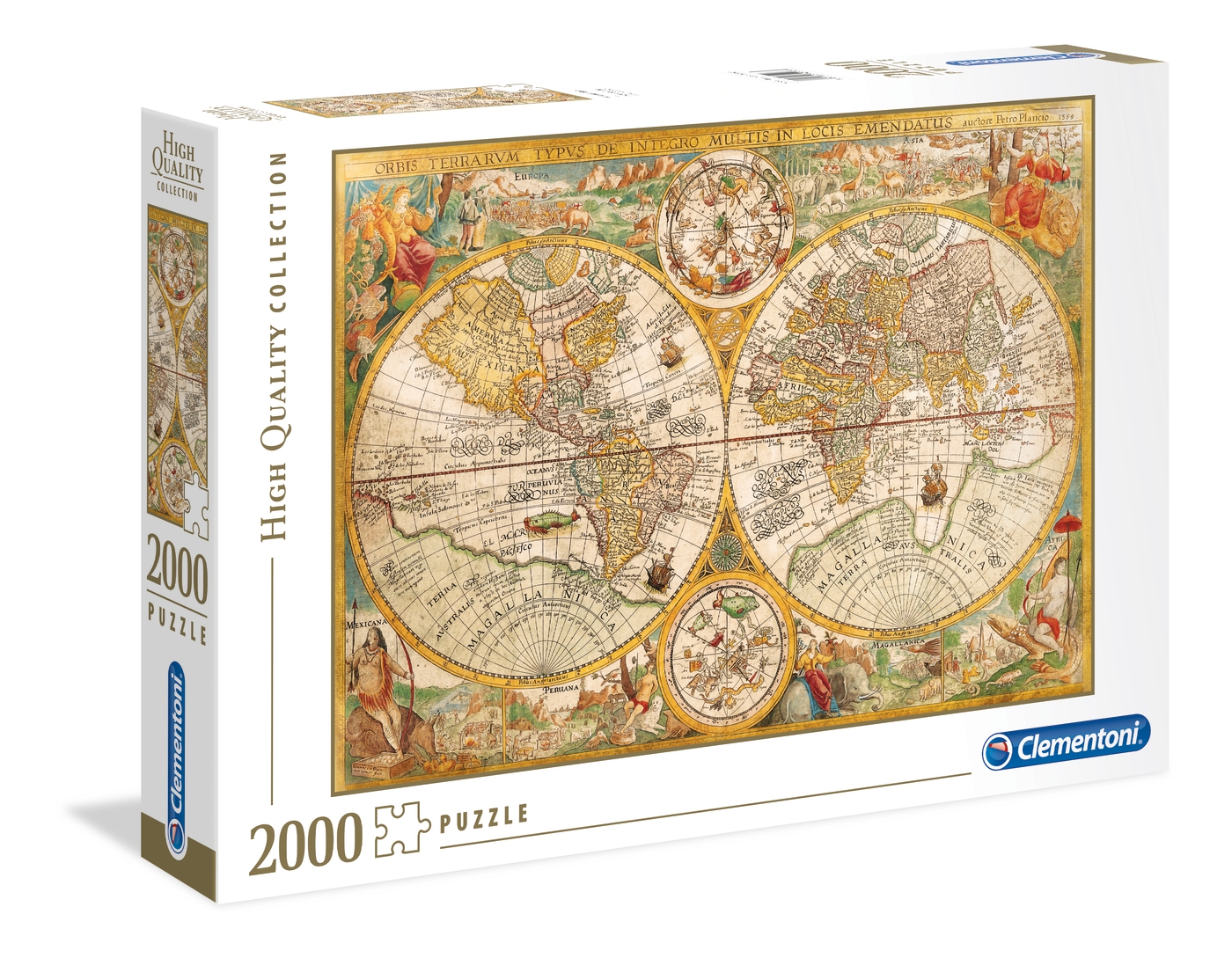 Puzzle 2000 piezas -Mapa Antiguo- Clementoni