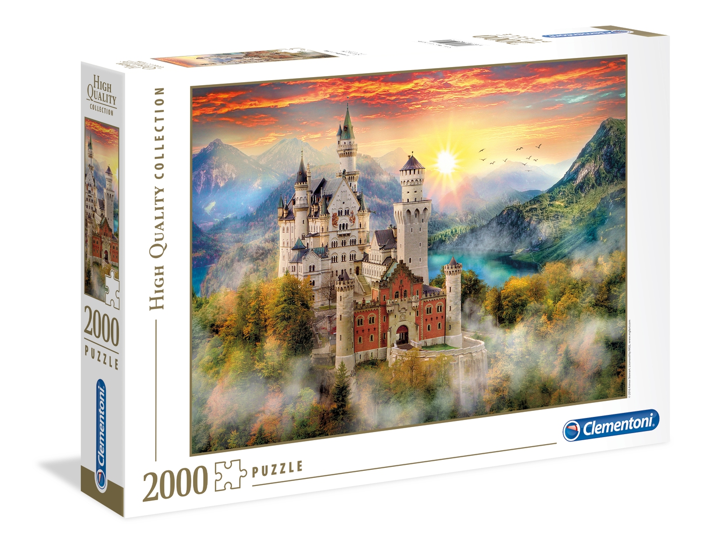 Puzzle 2000 piezas -Neuschwanstein- Clementoni