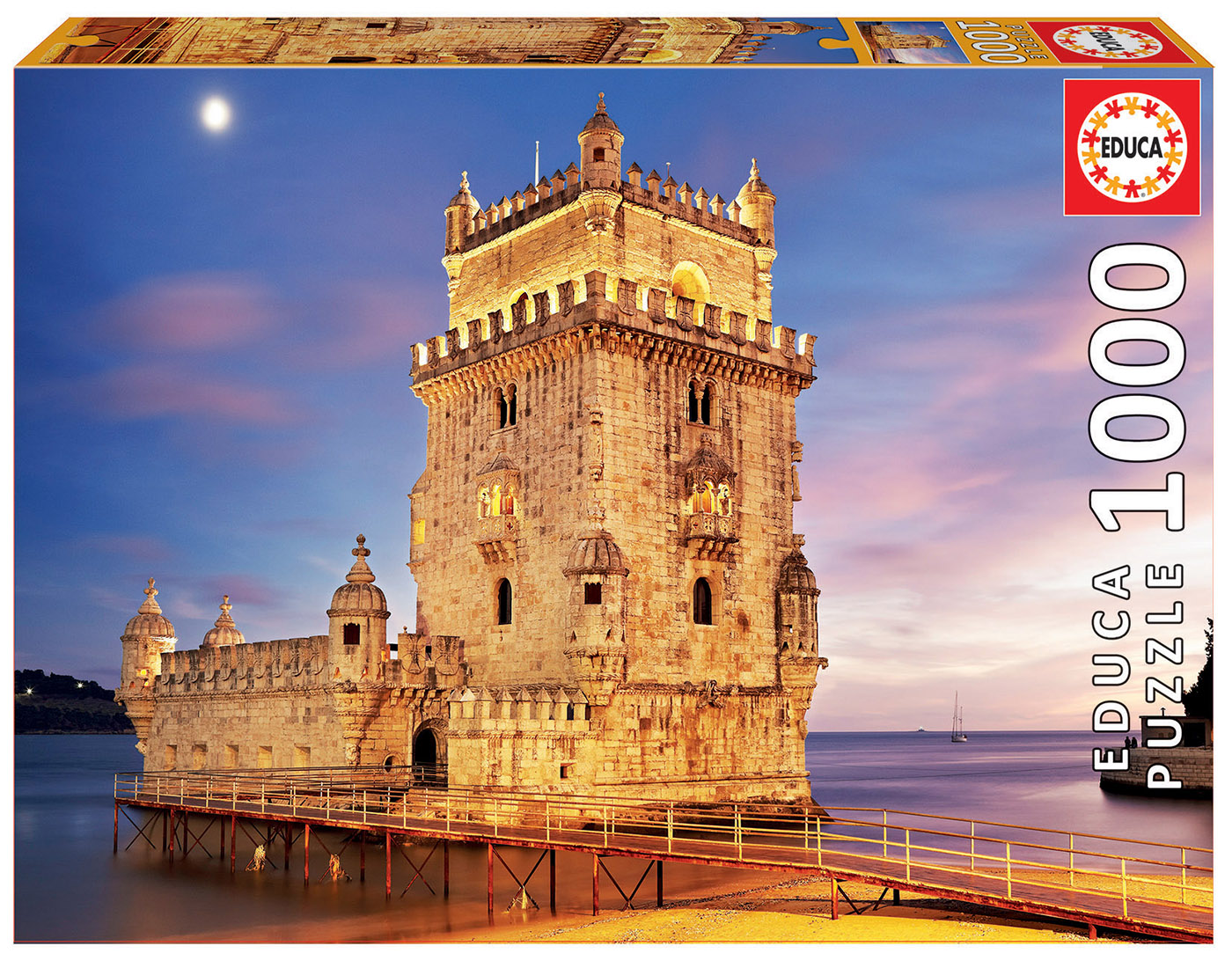 Puzzle 1000 piezas -Torre de Belem, Lisboa- Educa