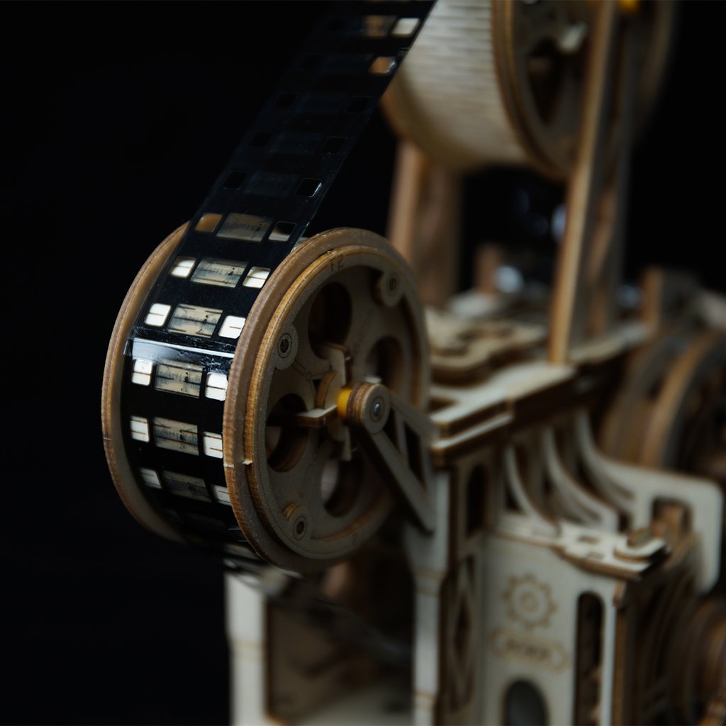 Kit Modelo Mecánico Madera -Proyector Cine Vitascope- Robotime