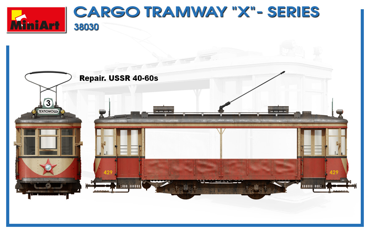 Tranvía -Cargo Tramway &quot;X&quot;- Series E:1/35 MiniArt