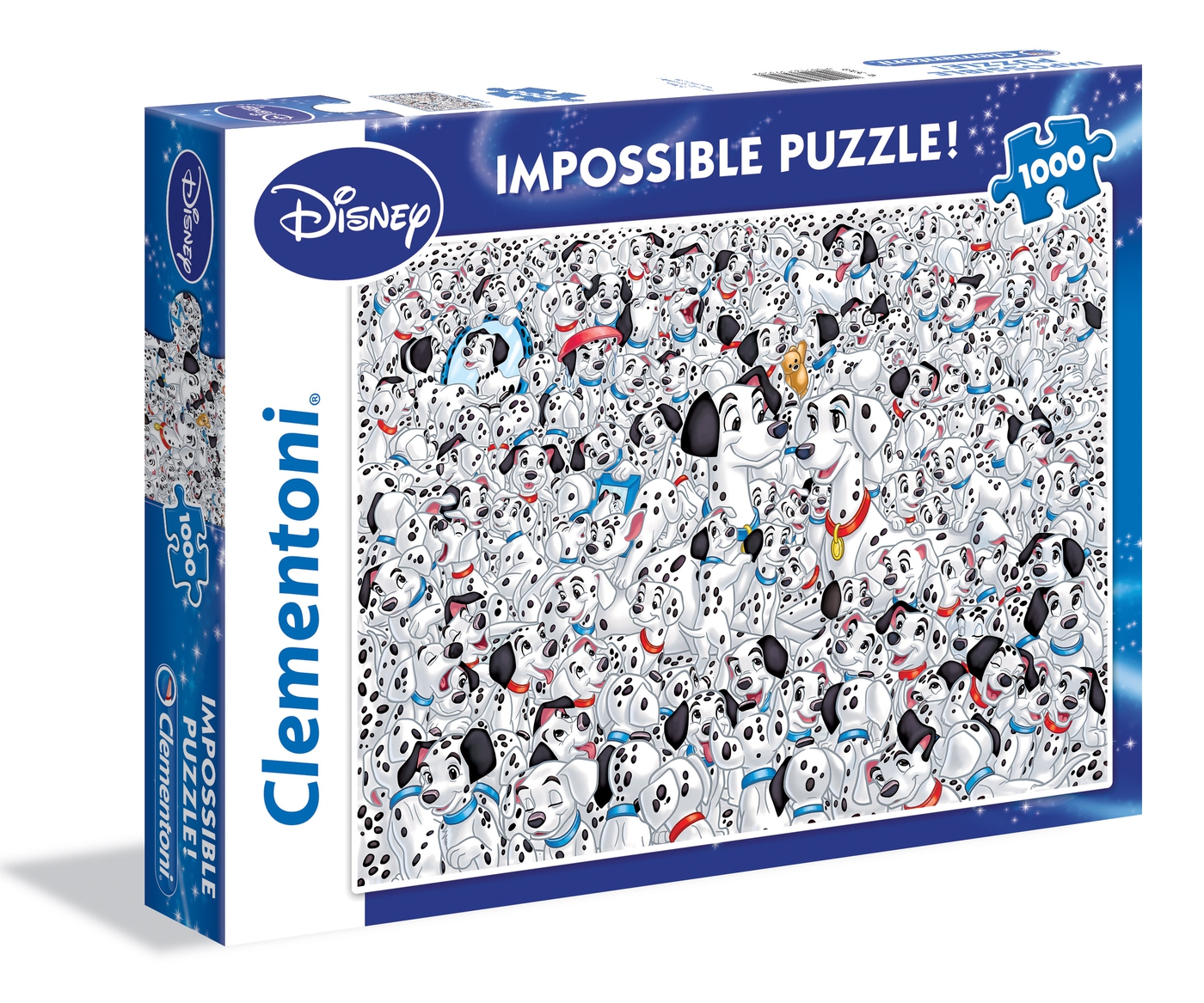 Puzzle 1000 piezas -Imposible: 101 Dálmatas- Clementoni
