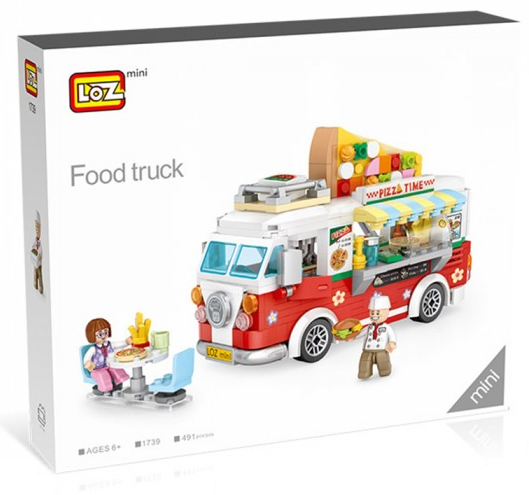 Kit -Furgoneta Pizza Truck- 491 pzs. Loz Mini