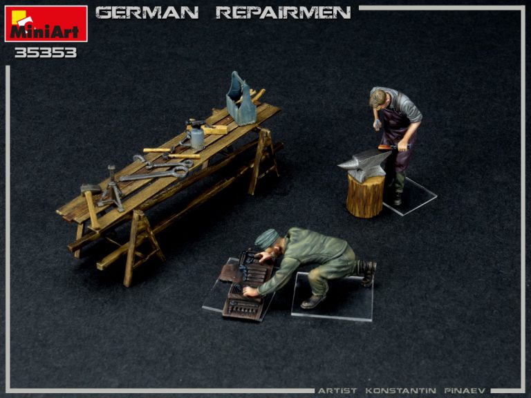 Figuras -German Repairmen- 1/35 MiniArt