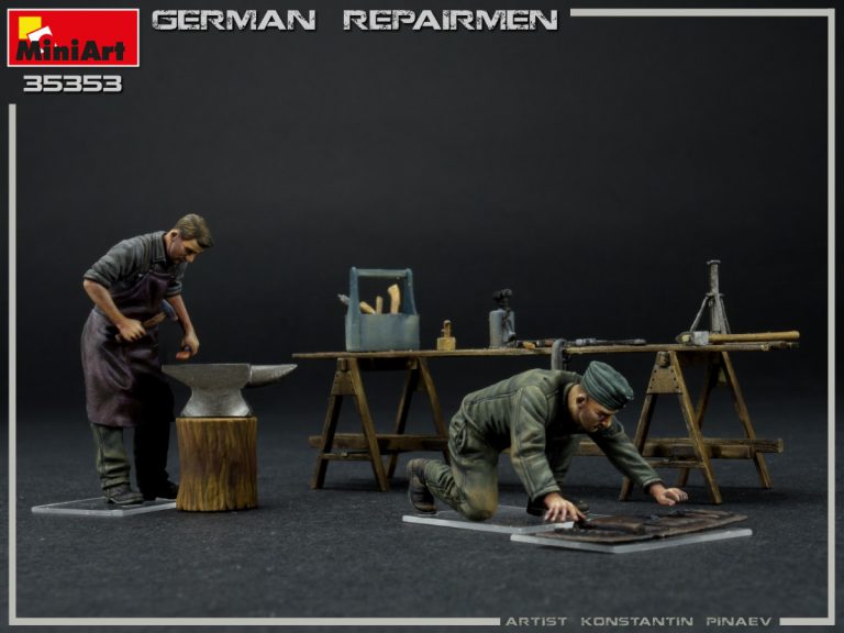 Figuras -German Repairmen- 1/35 MiniArt