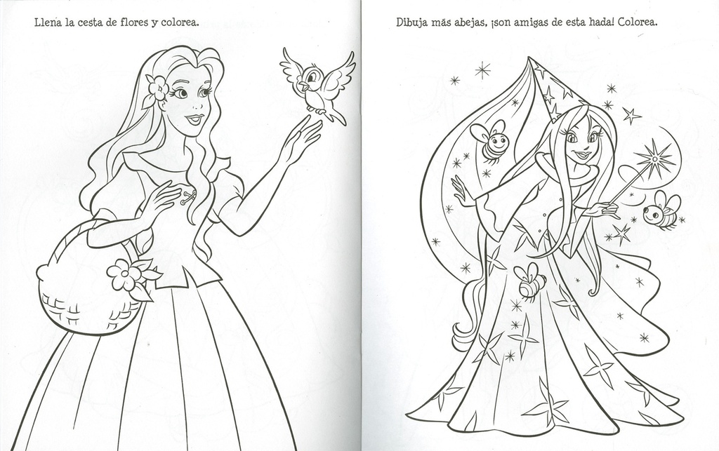Colorea y Juega con Princesas (con Lápices) Susaeta