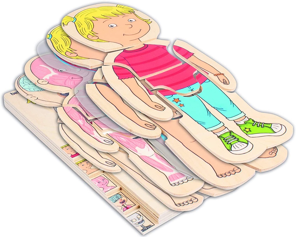 Puzzle Madera 5 en 1: Anatomía Femenina- Beleduc