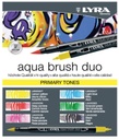 Estuche 6 Rotuladores -Tonos Primarios Aqua Brush Duo- Doble Punta Lyra