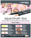 Estuche 6 Rotuladores -Tonos Piel Aqua Brush Duo- Doble Punta Lyra