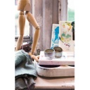Maniquí -Mujer- Articulado Madera Lacado 30 cm.