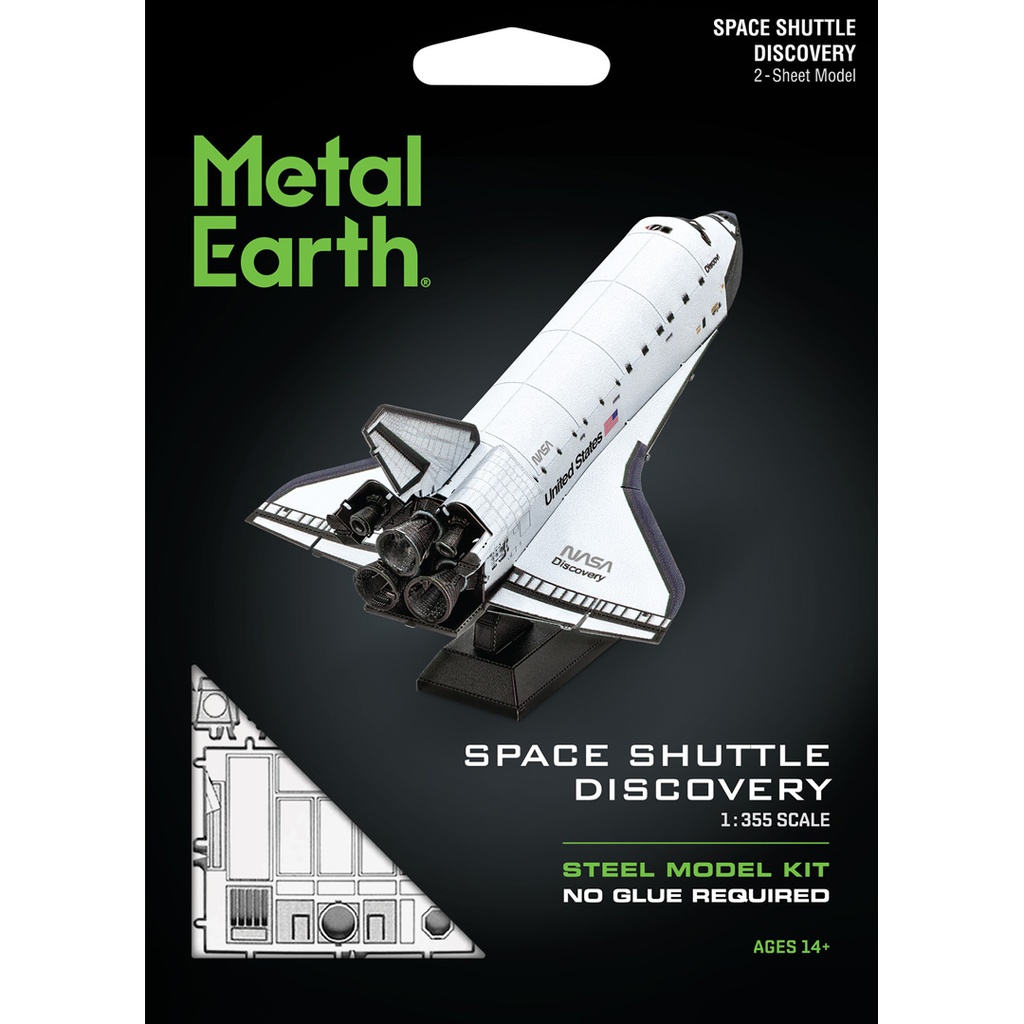 Metal Earth -Space Shuttle Discovery (color)-