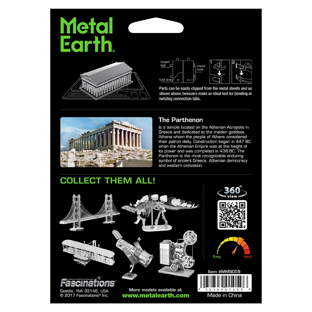 Metal Earth -Partenón