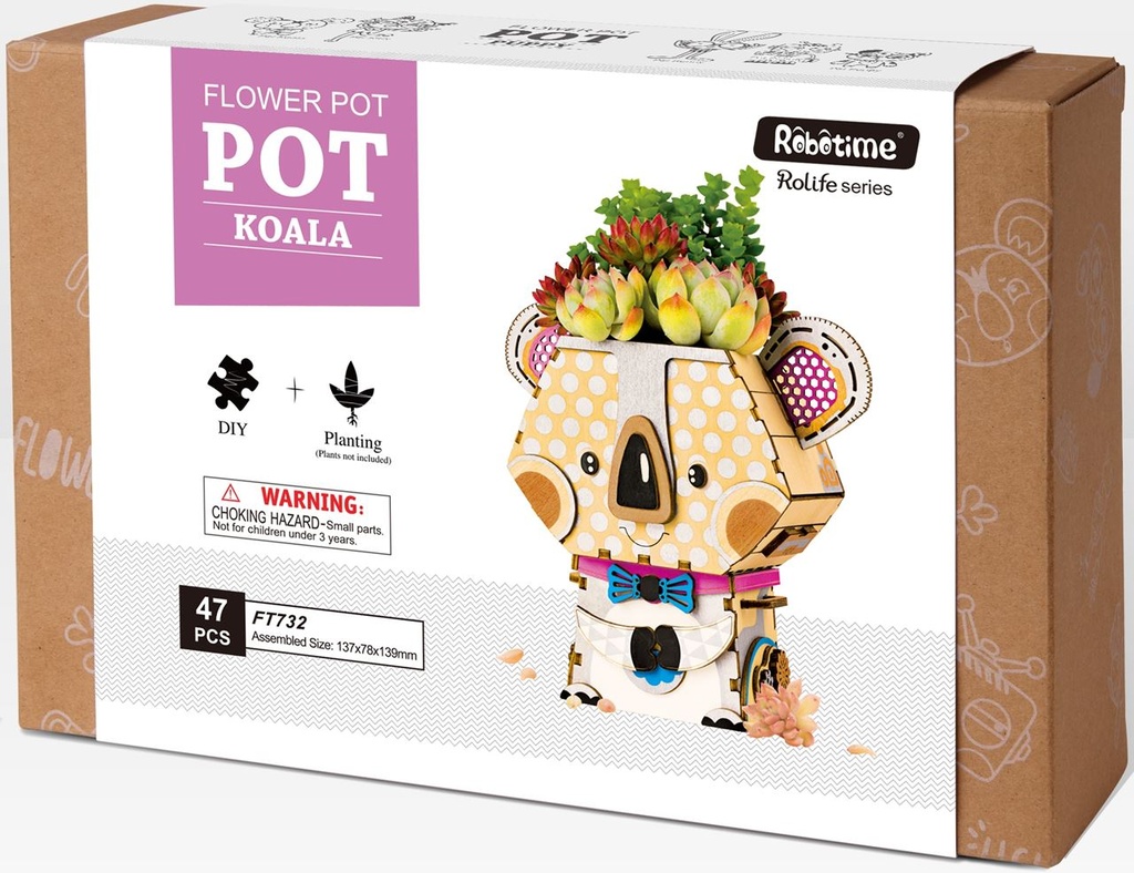 Kit Flower Pot -Pot Koala- Rolife Robotime