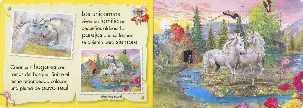 Libro Puzzle 48 Piezas -Unicornios- Editorial Susaeta