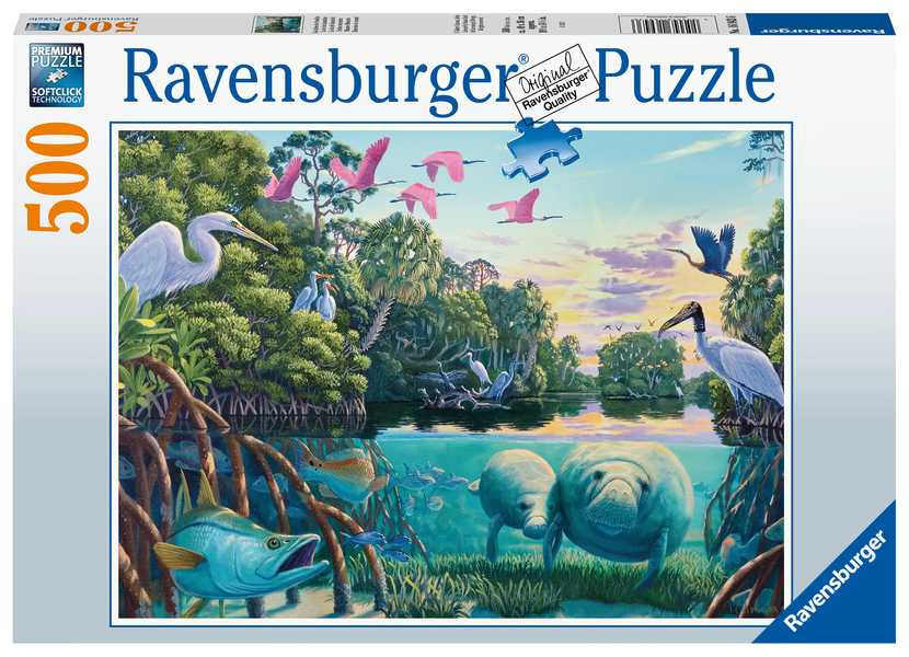 Puzzle 500 piezas -Momentos de Manatí- Ravensburger