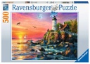 Puzzle 500 piezas -Faro al Atardecer- Ravensburger