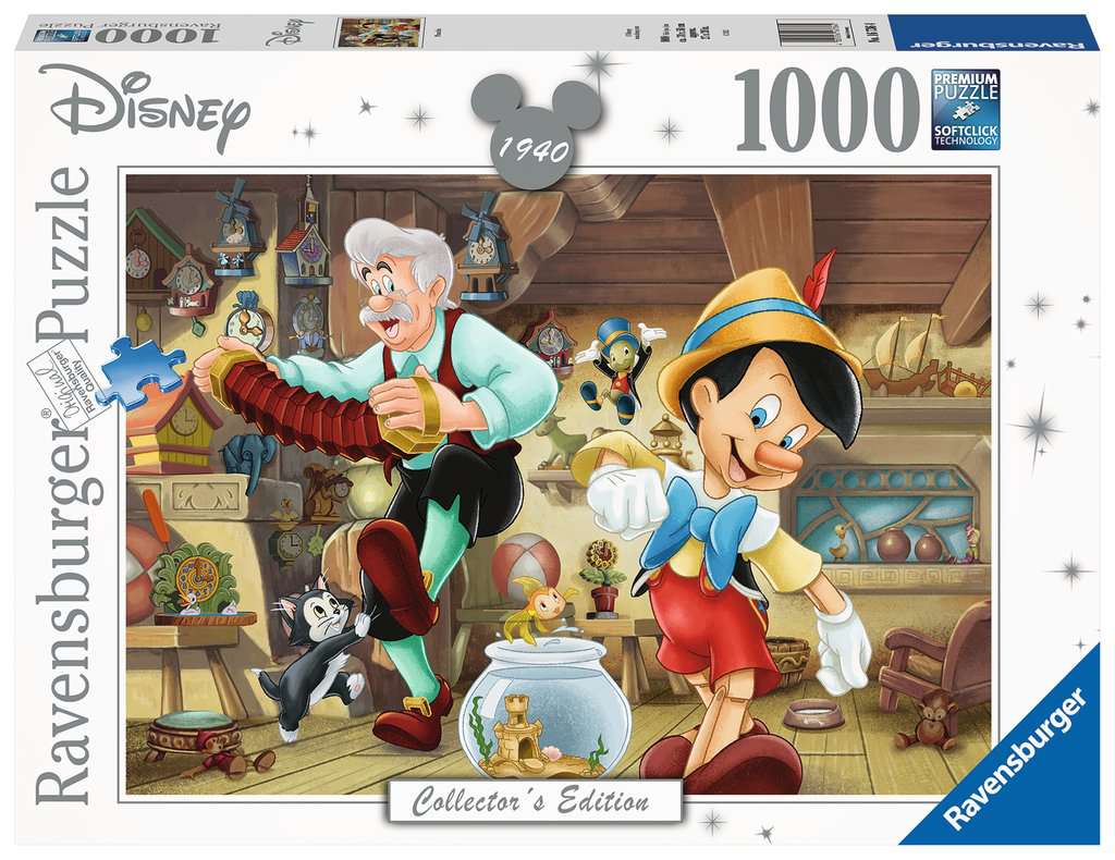 Puzzle 1000 piezas -Disney Collector´s: Pinocho- Ravensburger