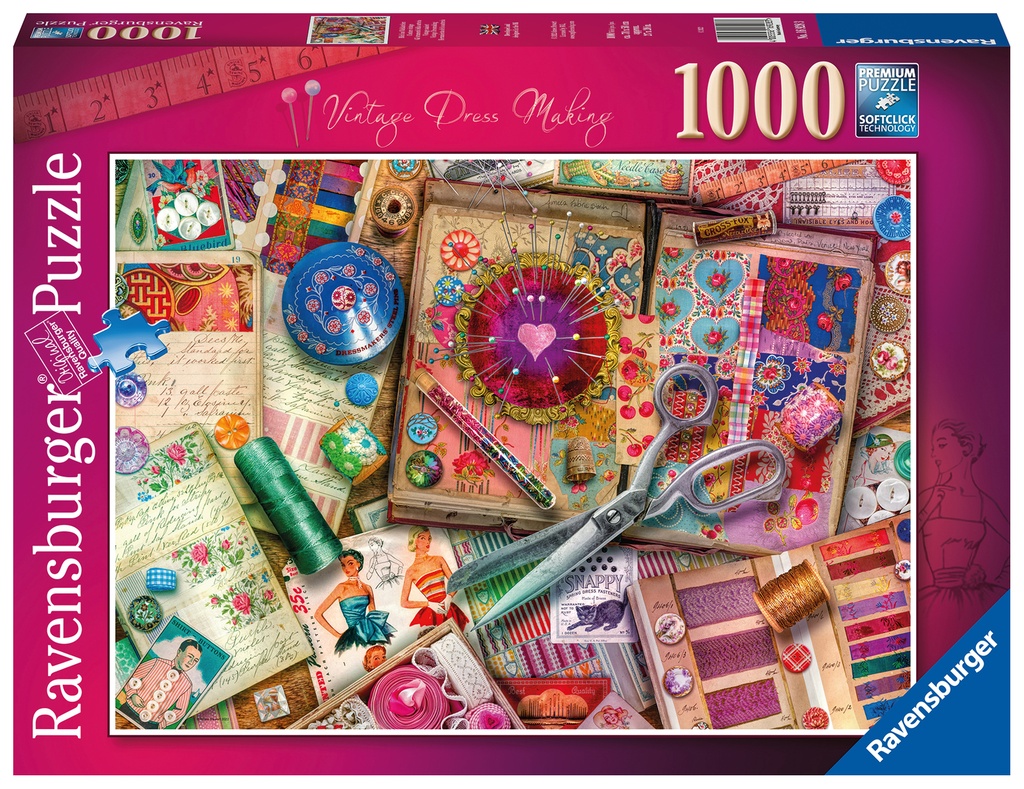 Puzzle 1000 piezas -Herramientas de Sastrería- Ravensburger