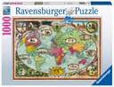 Puzzle 1000 piezas -Paseo en Bicicleta por el Mundo- Ravensburger