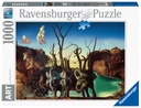 Puzzle 1000 piezas -Cisnes Reflejando Elefantes: Dalí- Ravensburger