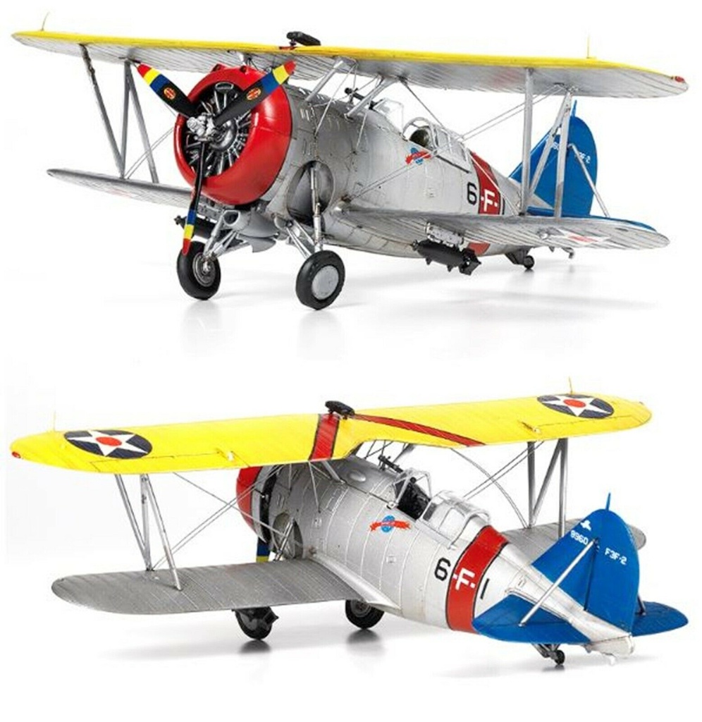 Avión 1/48 -USN F3F-2 VF-6 Fighting Six- Academy