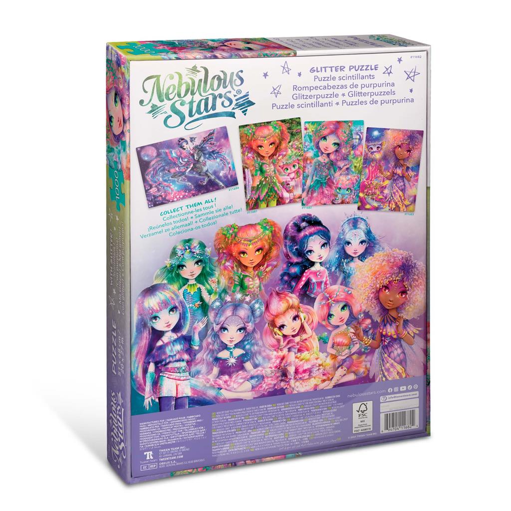 Puzzle 1000 piezas Glitter -Coralia & Lyria- Nebulous Stars