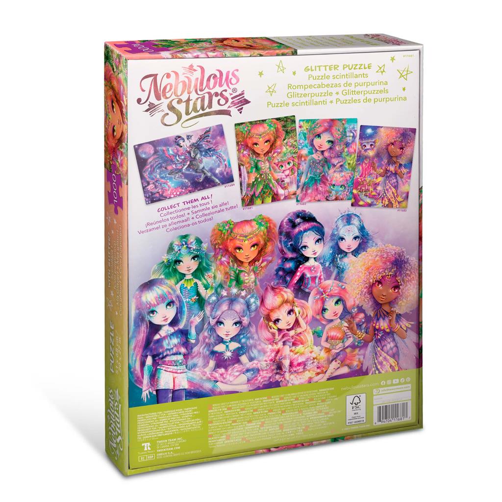 Puzzle 1000 piezas Glitter -Hazelia & Elena- Nebulous Stars