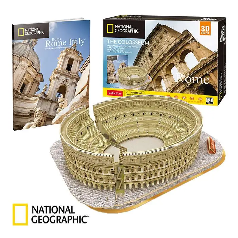 Set Construcción -Coliseo- National Geographic- Cubic Fun 3D