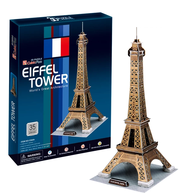 Set Construcción -Torre Eiffel- Cubic Fun 3D