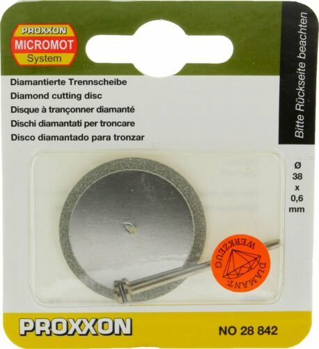 Hoja Sierra Circular Diamante 38 mm. + Vástago Proxxon