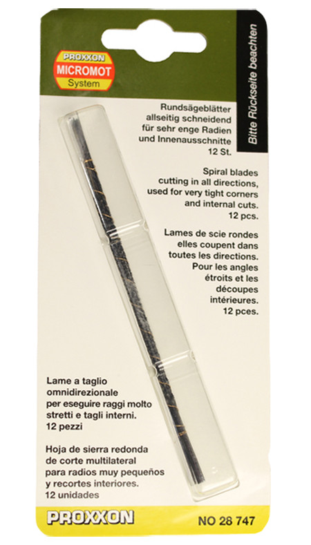 Hoja Corte Espiral 1,2 mm. (12 pzs.) Proxxon