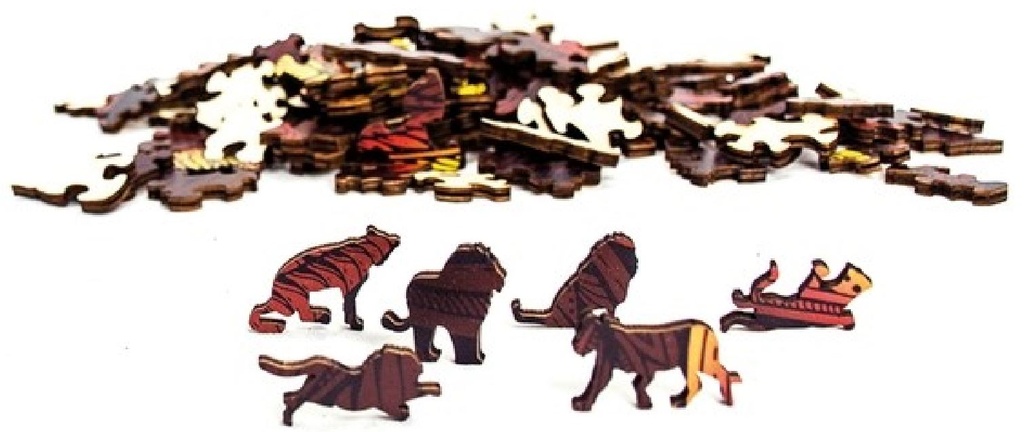 Puzzle Madera 138 piezas -Arcoiris Tigre- Eureka