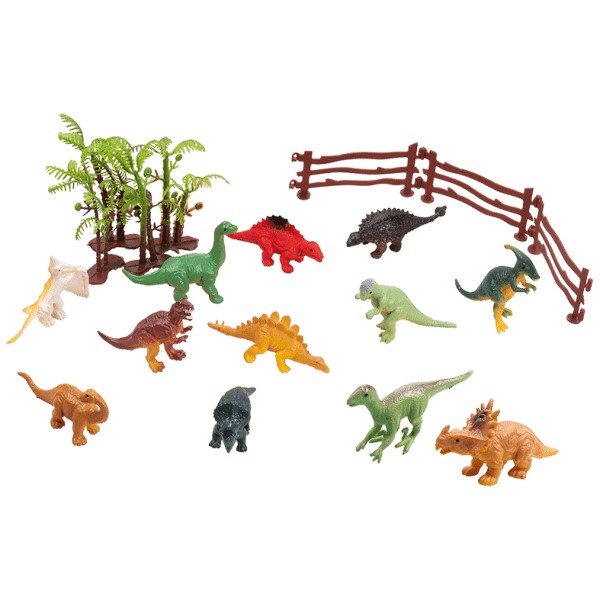 Tubo Dinosaurios Surtidos (19 pzs.)