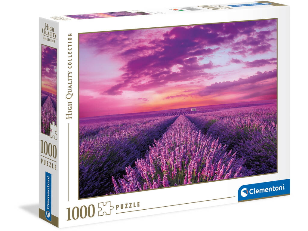 Puzzle 1000 piezas -Campos de Lavanda- Clementoni