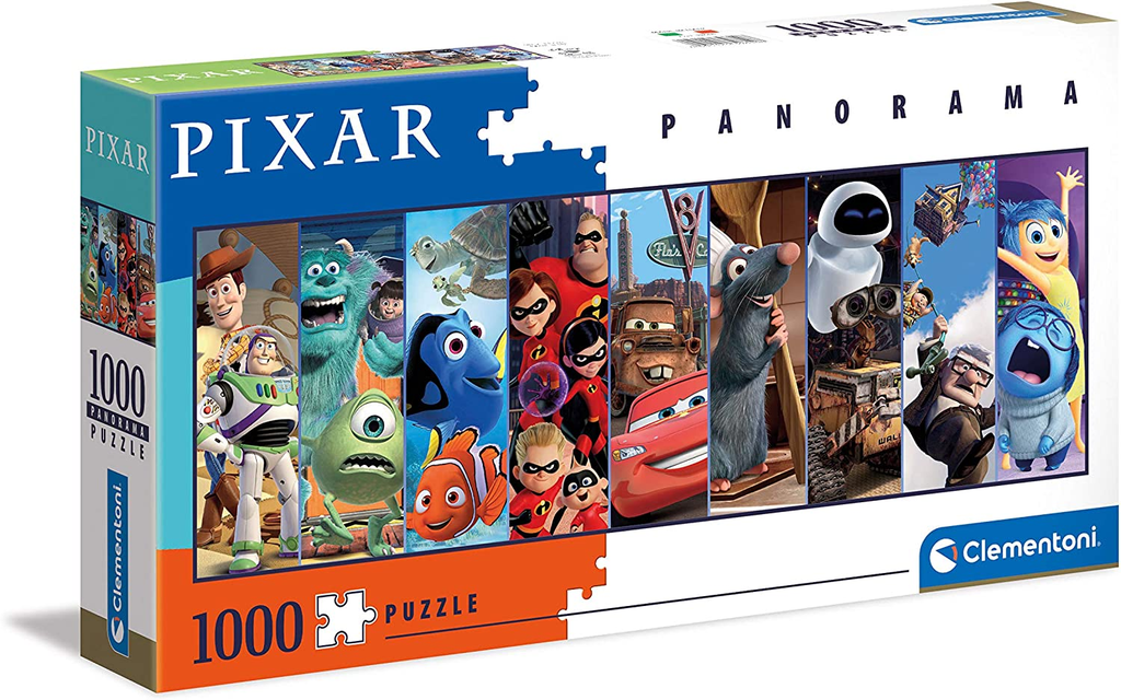 Puzzle 1000 piezas -Panorama: Disney / Pixar- Clementoni