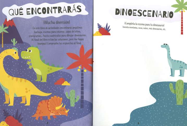 Juega con Pegatinas Burbujas -Dinosaurios- Susaeta Ediciones